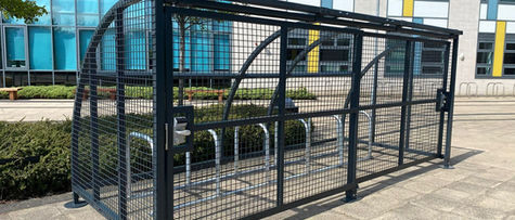 Installation of new cycle shed at South Shields School