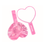 Thumbnail: Pink Heart Shape Handheld Mirror