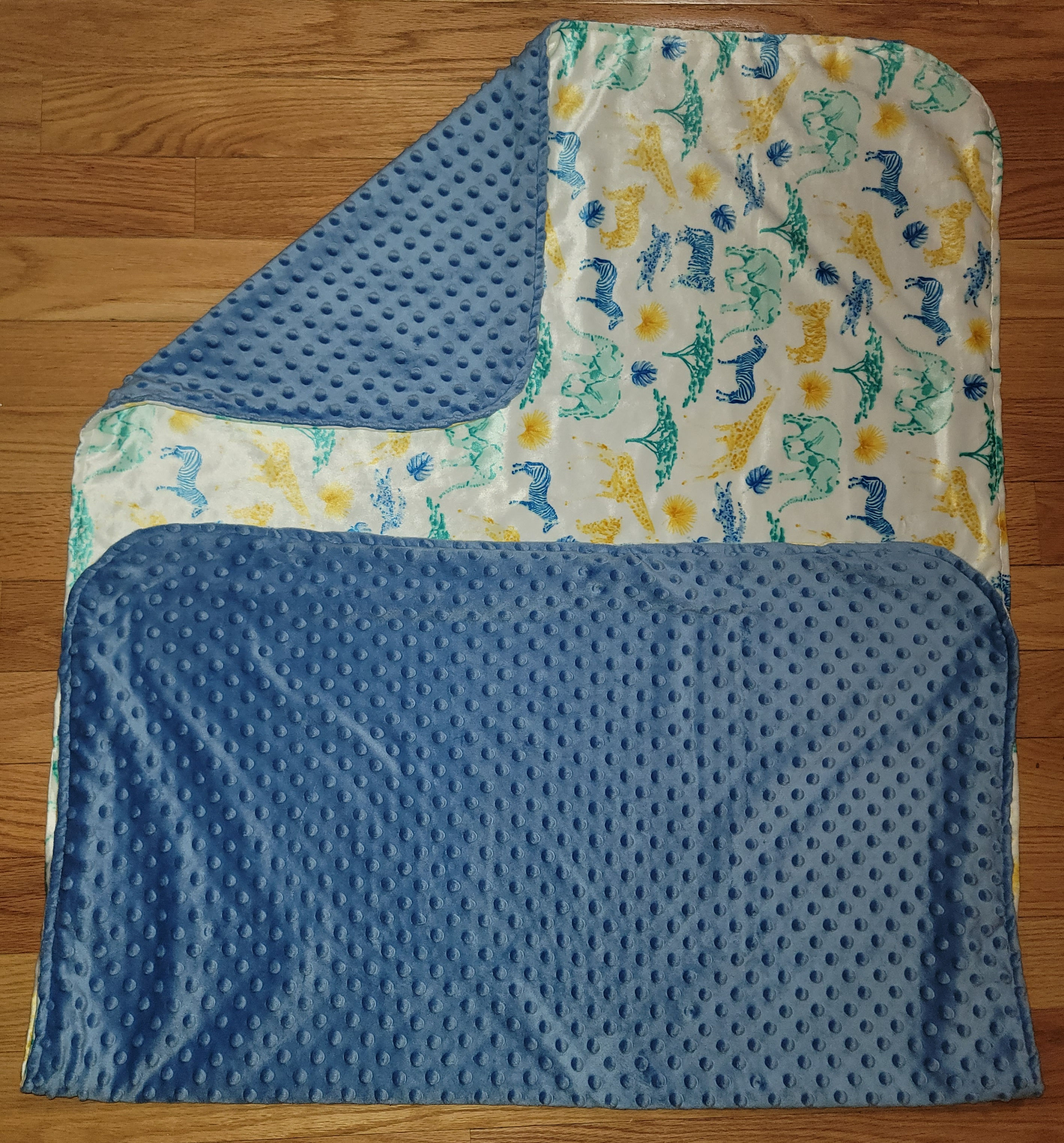Toddler Zebra/Elephants with Blue