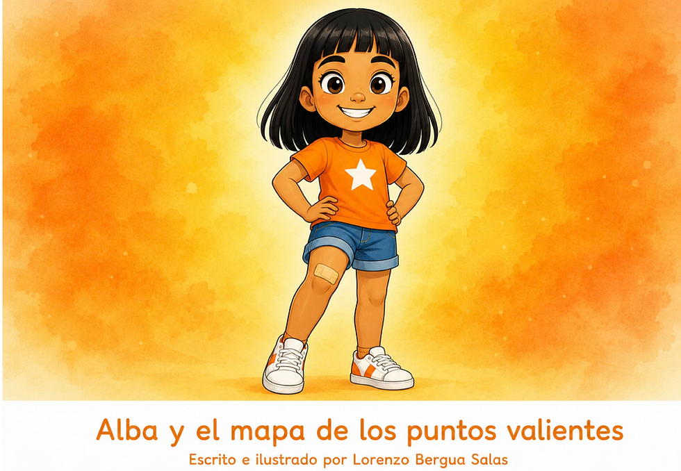 Alba y el mapa de los puntos valientes: cuento infantil sobre cicatrices y heridas para niños de 4 a 8 años.