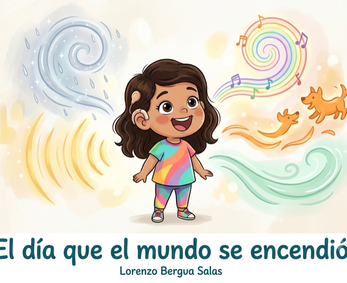 El día que el mundo se encendió: cuento infantil sobre el implante coclear, para ayudar a niños de 3 a 7 años a descubrir el sonido y perder el miedo a la cirugía auditiva.