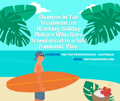 Tax Return:: Changes in Tax Treatment for Working Holiday Makers Who Have Transferred to a 408 Visa