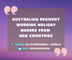 Tax Return:: Australian Resident WHMs from NDA Countries