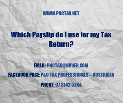 Tax Return:: Which Payslip do I use for my Tax Return? 