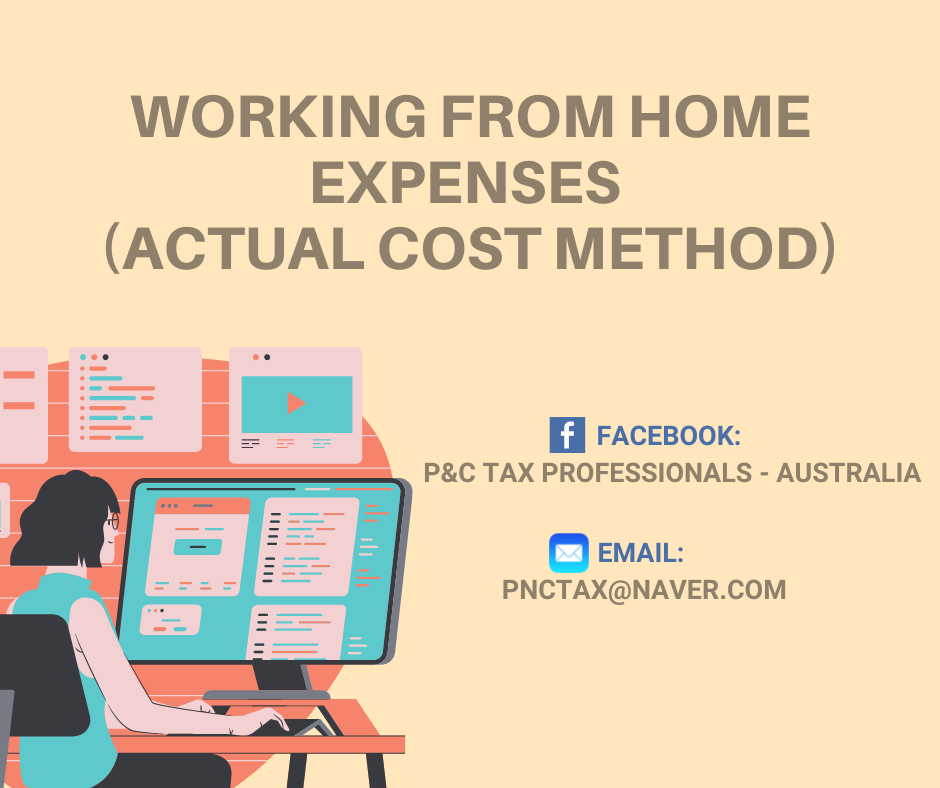Tax Return Working From Home Expenses (Actual Cost Method)