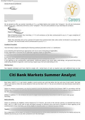 Citibank - Markets (Summer Analyst)-2023