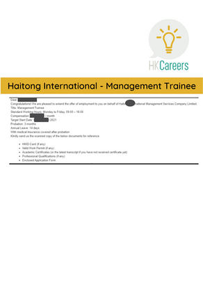Haitong International - Management Trainee (2021) 2