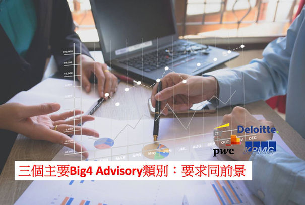 三個主要Big4 Advisory類別:要求同前景