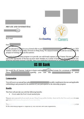 US BB Bank - Summer Analyst Finance Division 2024