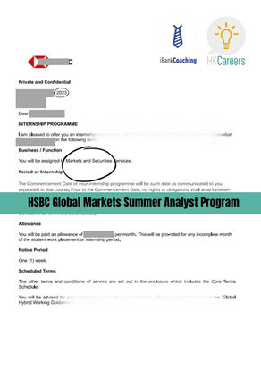 HSBC Global Markets Summer Analyst Program 2024
