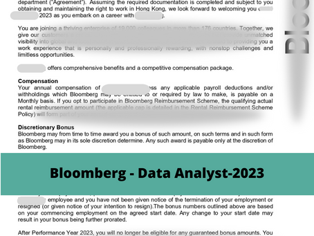 Bloomberg - Data Analyst-2023