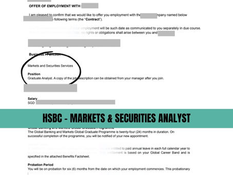 HSBC - MARKETS & SECURITIES ANALYST 2024