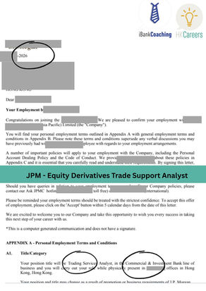 JPM - Equity Derivatives Trade Support Analyst