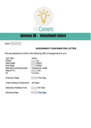 Invesco UK - Investment Intern (2021)