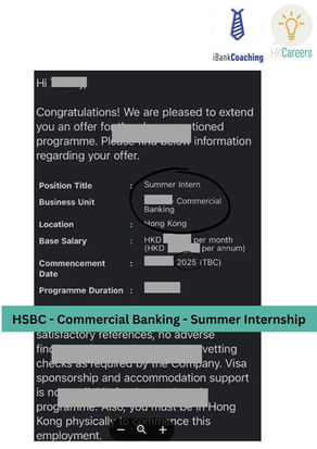 HSBC - Commercial Banking - Summer Internship