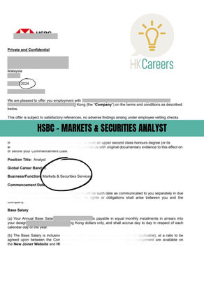HSBC - MARKETS & SECURITIES ANALYST 2024
