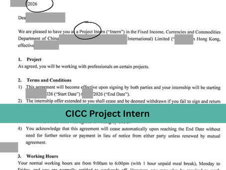 CICC - Project Intern (2026)