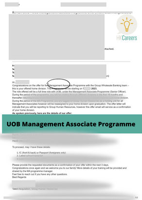UOB Management Associate Programme-2023
