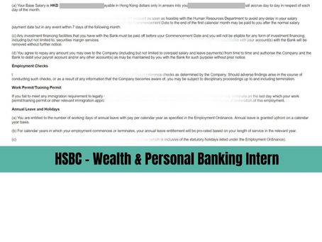 HSBC - Wealth & Personal Banking Intern 2024