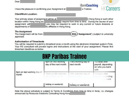 BNP Paribas Trainee 2024