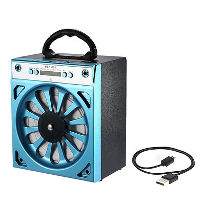 MS-156 Wireless Bluetooth Speaker Loudspeaker USB & 3.5mm+FM Radio TF Card Slot W8D0
