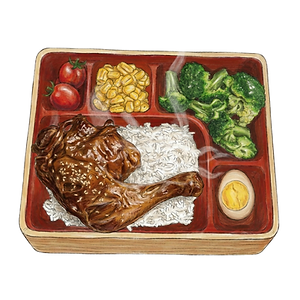 Teriyaki Chicken Thigh Bento Box 照烧鸡腿便当