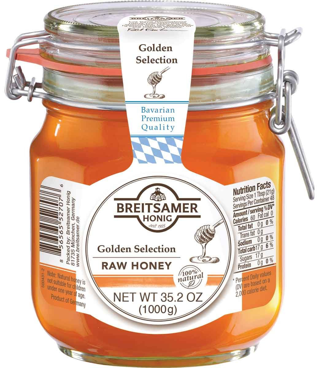 Breitsamer Golden Selection Honey Flip-Top Jar, ...