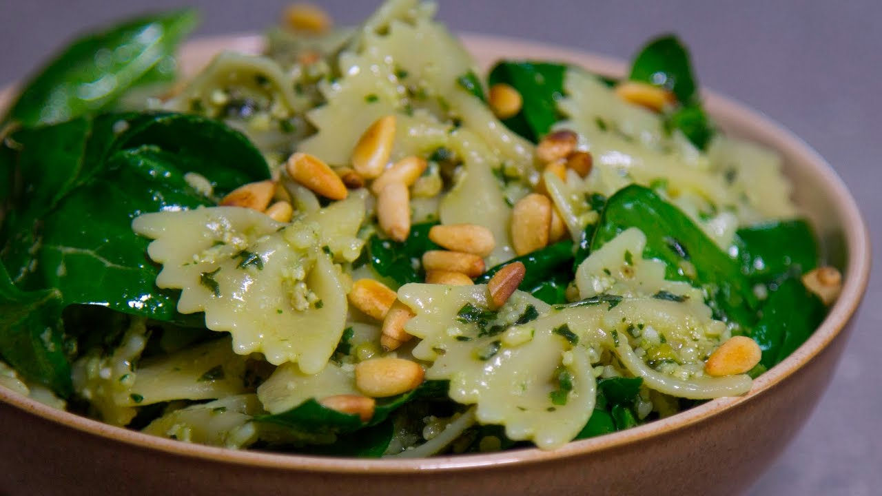 Spinach & Pine Nut Pasta Salad