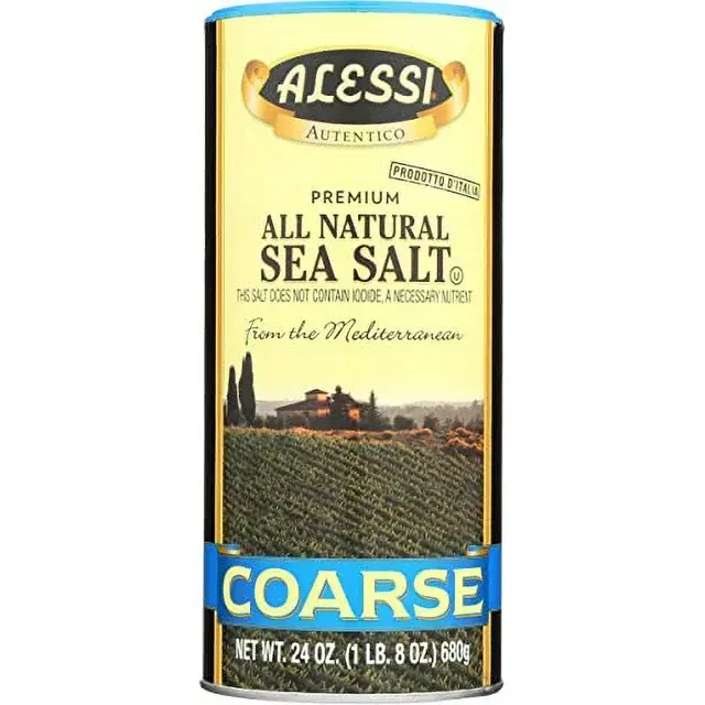 Alessi All Natural Sea Salt, Coarse (24 oz)