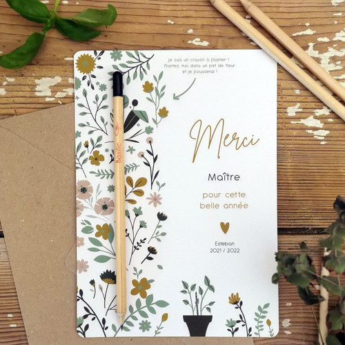 KOKO&LORA® Félicitations De Baptême Avec Enveloppe • Motif Sucré Avec