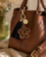 Porte-clé bijou de sac personnalisé léopard cadeau maman mamie maitresse