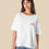 Miniature : t-shirt femme oversize slub manches tombantes personnalisé cadeau maman mamie fête des mères