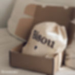 pochon sac cadeau en tissu coton personnalisé graou léopard bisou