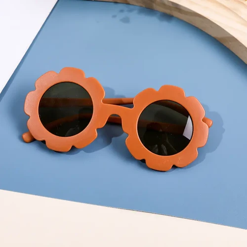 Aweisile Lot De 4 Lunettes De Soleil Enfant - Formes Fleur Et Abeille, Protection UV Pour Filles Et Garçons