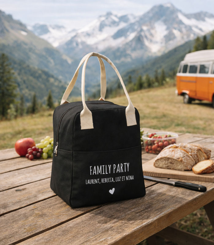 sac isotherme à pique-nique personnalisé