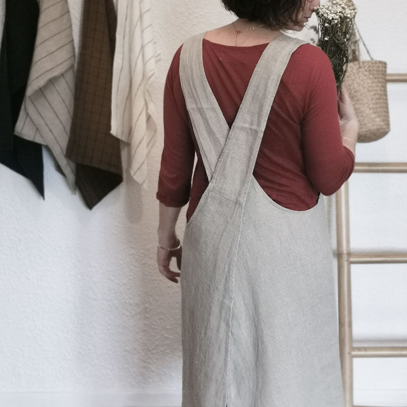 Miniature : cadeau maman personnalisé Tablier de cuisine japonais lin personnalisé cadeau fête des mères grand-mères maman mamie