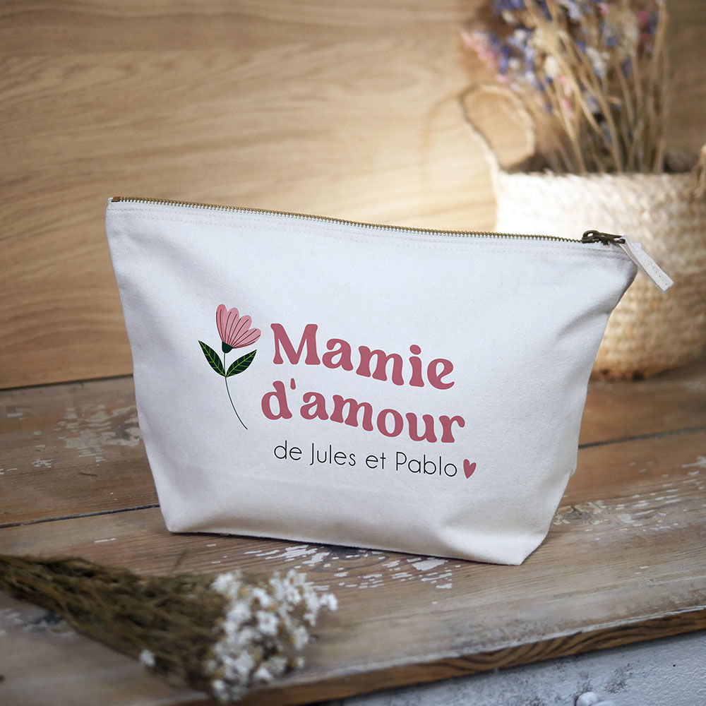 trousse pochette personnalisée maman papa