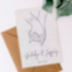 Carte à planter papier ensemencé saint valentin cadeau amoureux