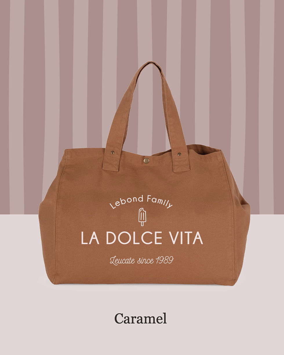 Miniature : Cabas / Sac de plage en coton délavé "SUZIE"