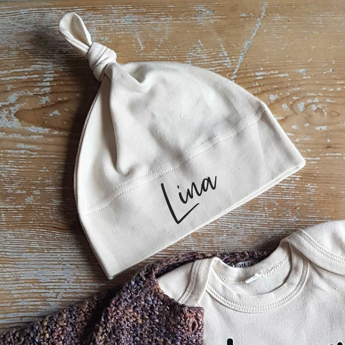 Bonnet Bebe En Coton Biologique Luz Et Nina