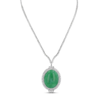 Jadeite & Diamond Necklace