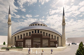 Neubau Moschee als Referenzprojekt von Eneffplan mit Bauphysik und nachhaltiger Gebäudeplanung.