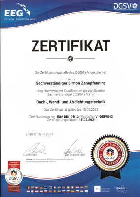 Sachverständiger, zertifizierter Sachverständiger, Beratung bei Neubau & Sanierung, Gutachten & Beratung