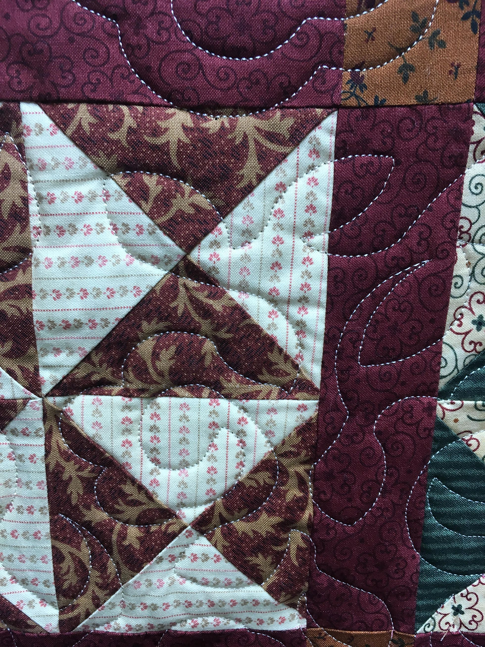 Close-up of large all-over flower pattern