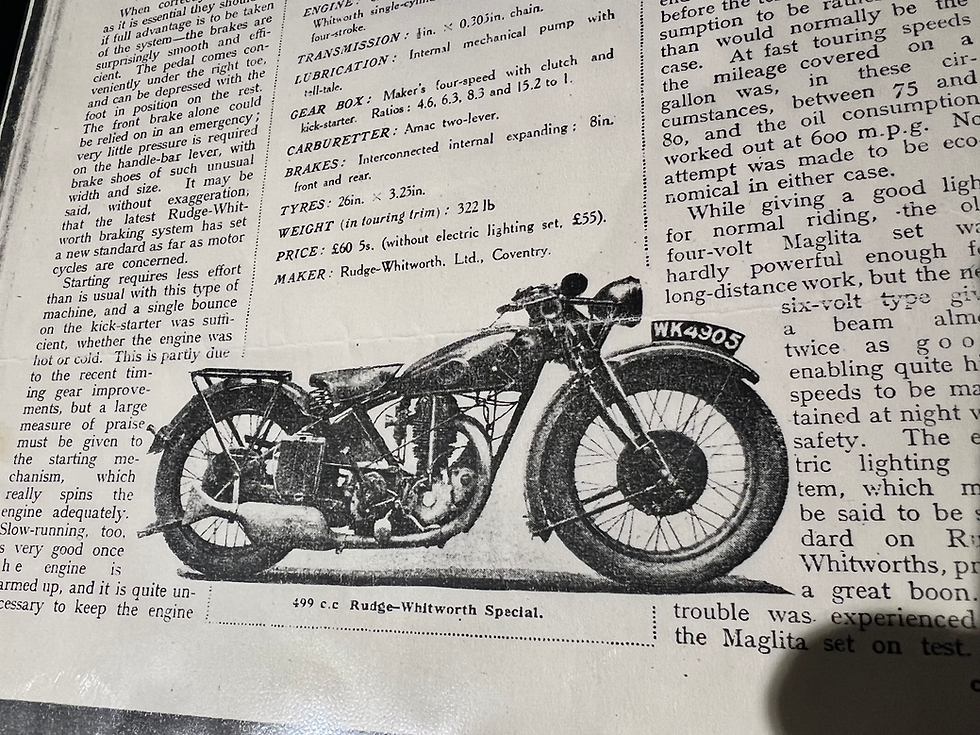 Thumbnail: 1928 RUDGE SPECIAL
