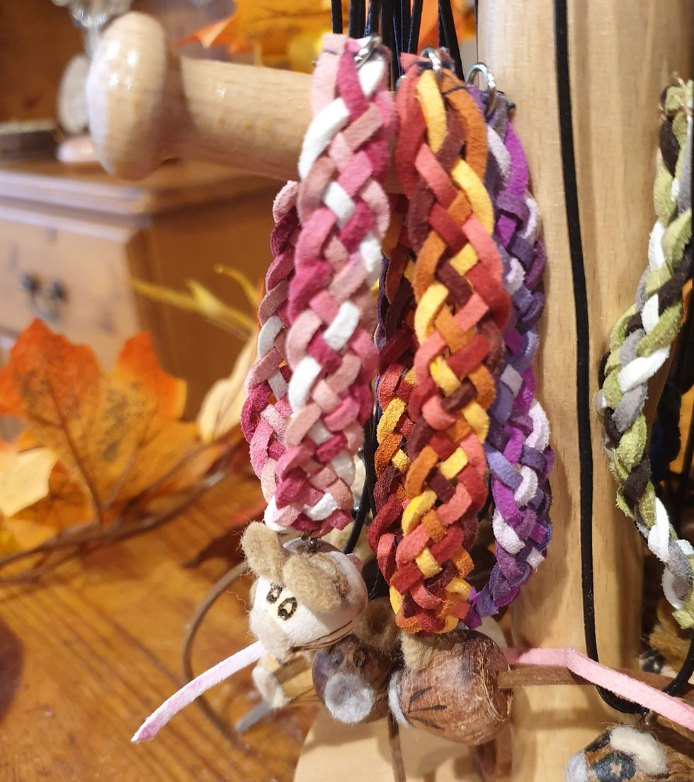 Thumbnail: Plaited Bracelet with Mouse Charm