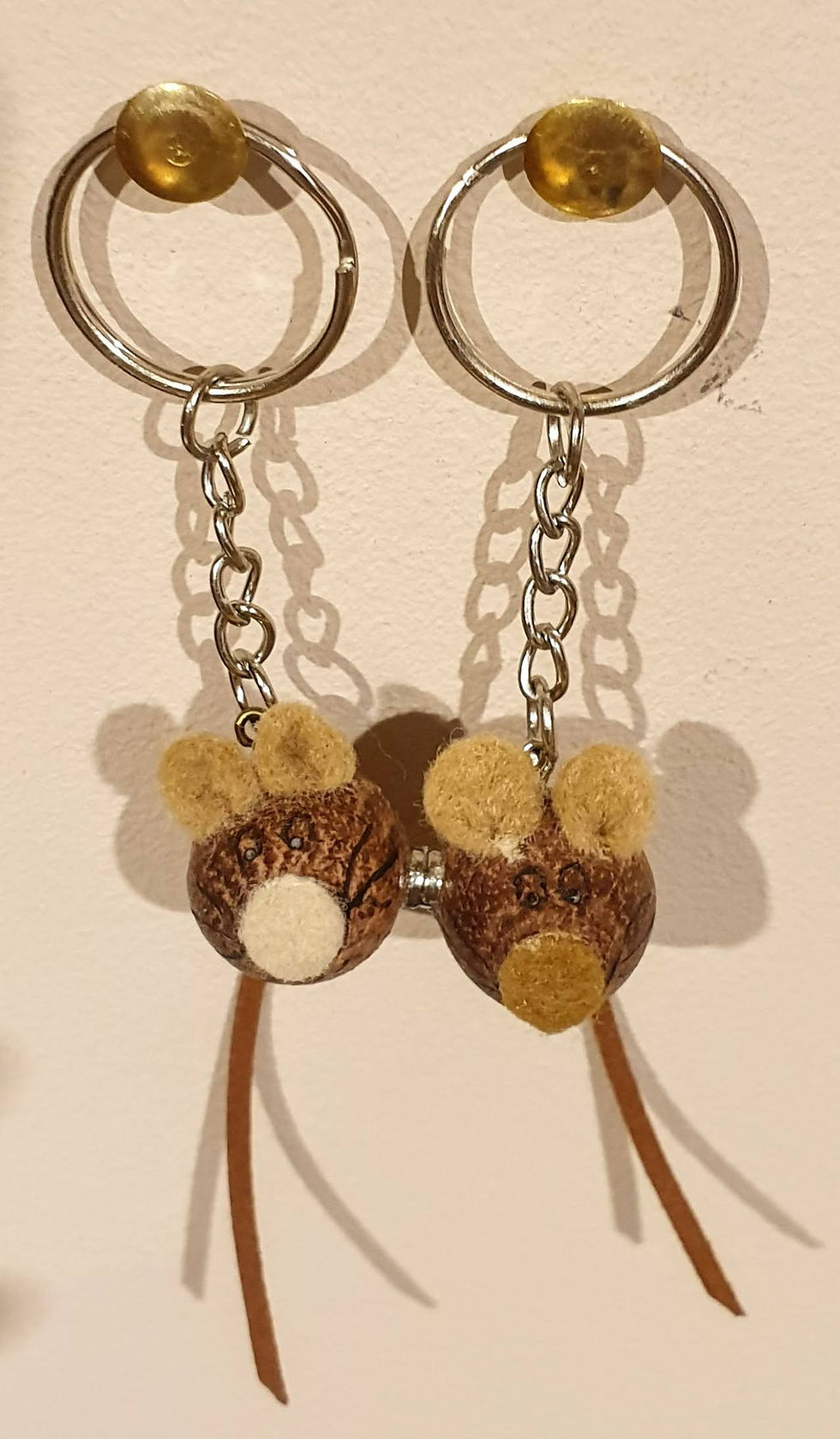 Thumbnail: Valentine's Magnet Mouse Keyring Pair