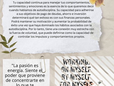 ¿Qué es la autodisciplina?