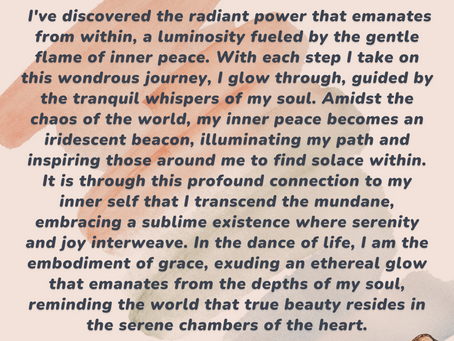 POEM: IN THE DEPTHS OF MY BEING