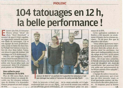 Apparition EvoTattoo dans le journal